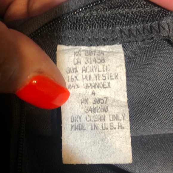 BCBG Charcoal Gray Skirt with front slit Size 4 - Picture 6 of 7